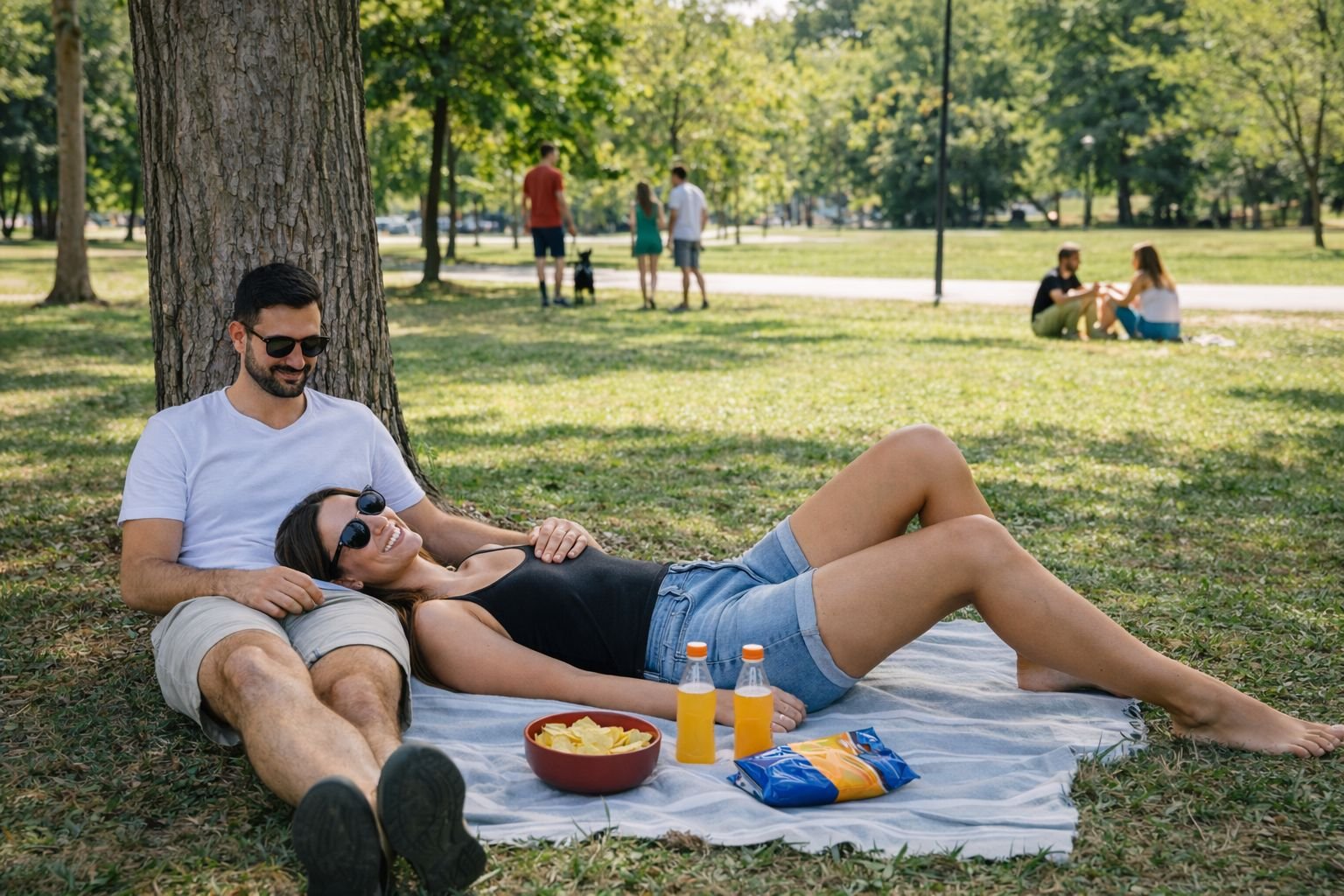 In the park